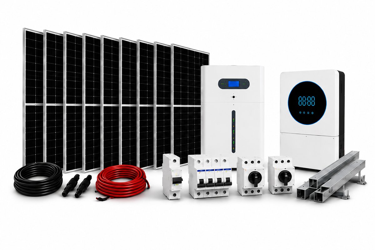 Kit solaire complet avec batterie de stockage